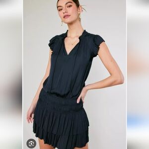 Current Air Los Angeles Zoey Pleated Mini Dress